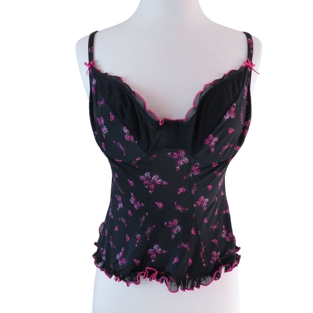 Vtg Y2K VICTORIA'S SECRET Sexy Little Things Women's Butterfly Corset Top NEW M